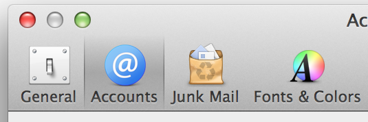 Mail accounts